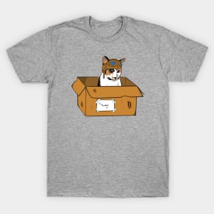 Cookie Dough and the Spaceship S1E2 | Calico Cat, Box, Aviator Hat T-Shirt